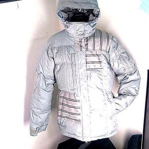 686 Gray Blue Ski/Snowboard Winter Coat